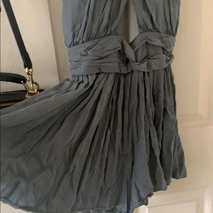 Teal front cut out romper